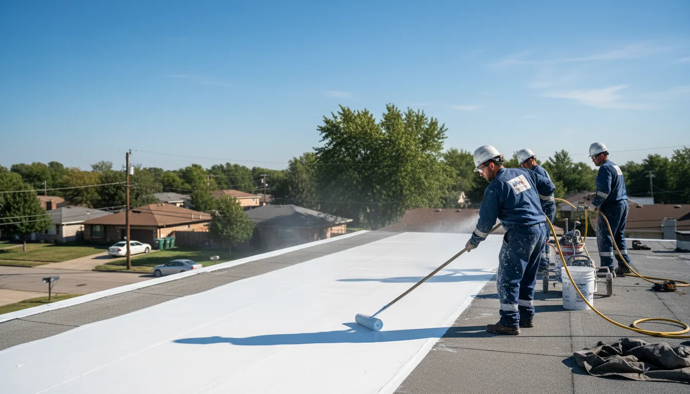 Commercial roof coating in Prentice, WI near me